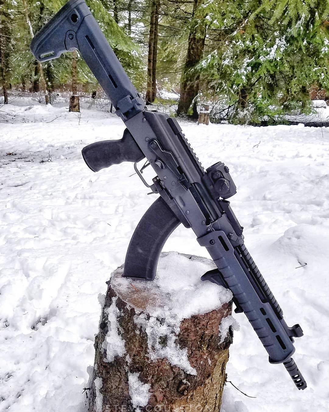 AKARS AK-47 Optic Rail Mount System - Rail and Dustcover - Polish Smoothtop-img-8